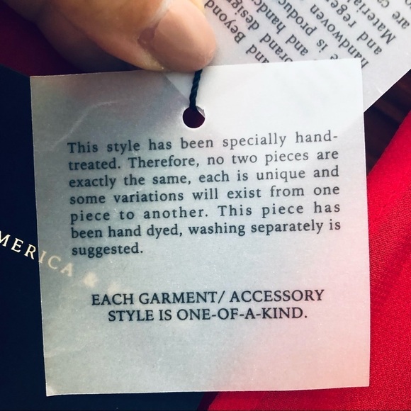 America & Beyond/RED/NWT/ woman’s/ Anya SheerScarlet Cinched waist Dress/ L / - Picture 11 of 16